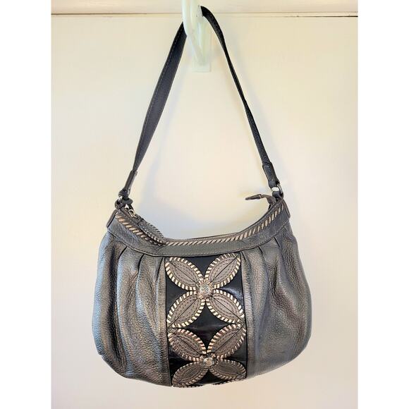 Brighton Shoulder Handbag Limited Edition Mon Amie Pewter Vintage - Picture 1 of 7